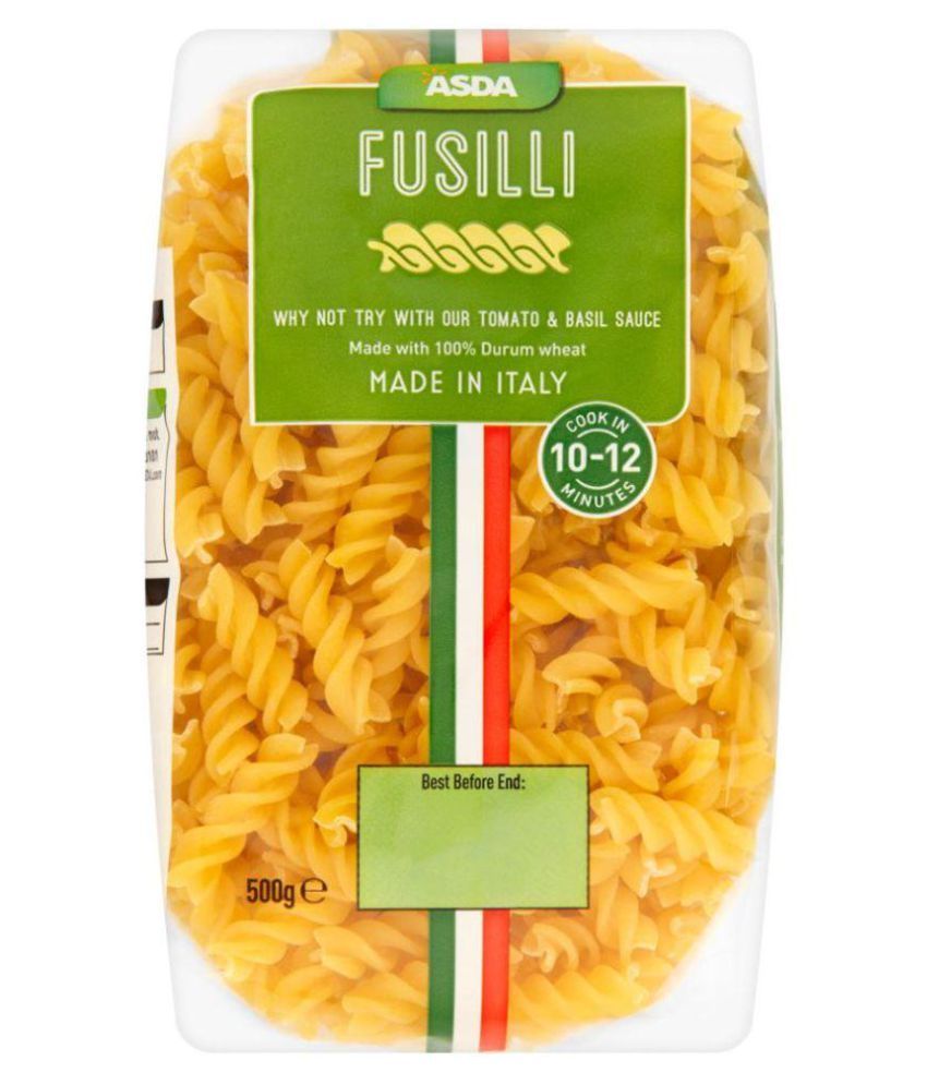 asda organic Fusilli Pasta Pack 500 gm Buy asda organic Fusilli Pasta