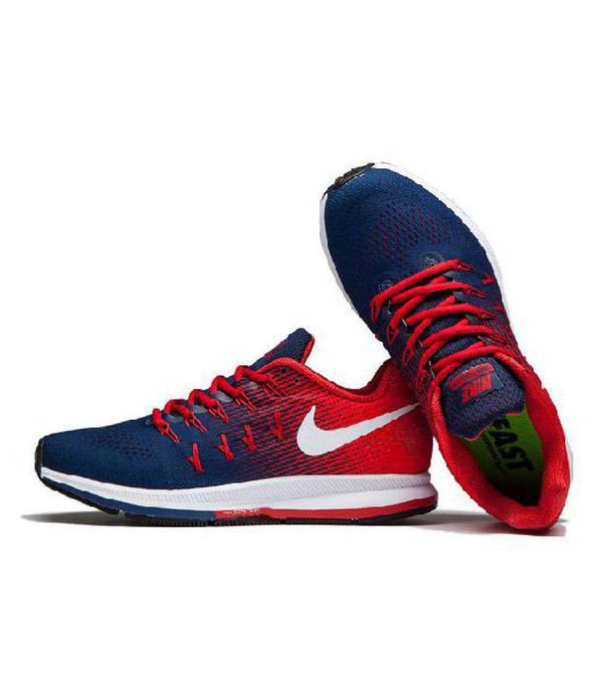 Nike Pegasus 33 Navy Blue Red Multi 