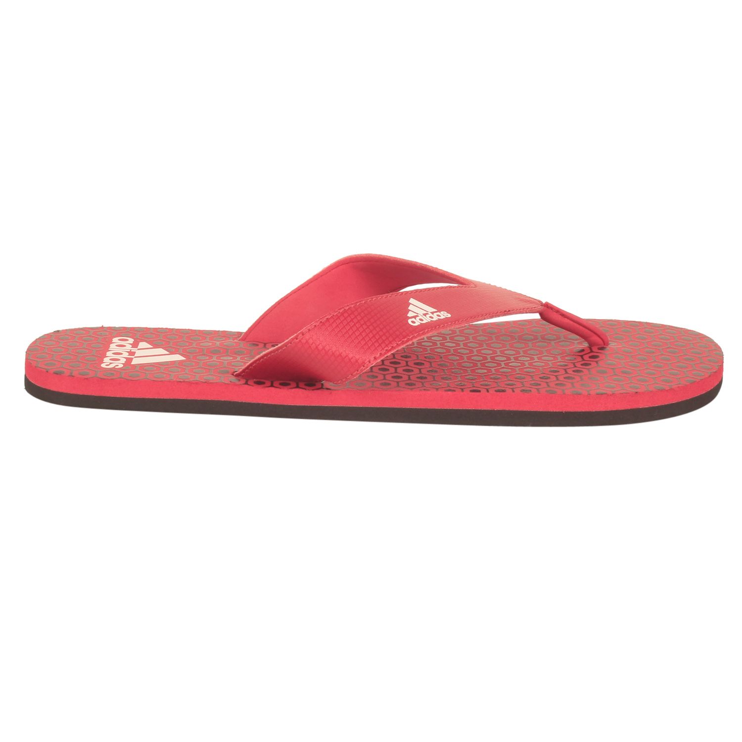 Adidas Beach Print Max Out Red Massage flip flops Price in India- Buy Adidas Beach Print Max Out 