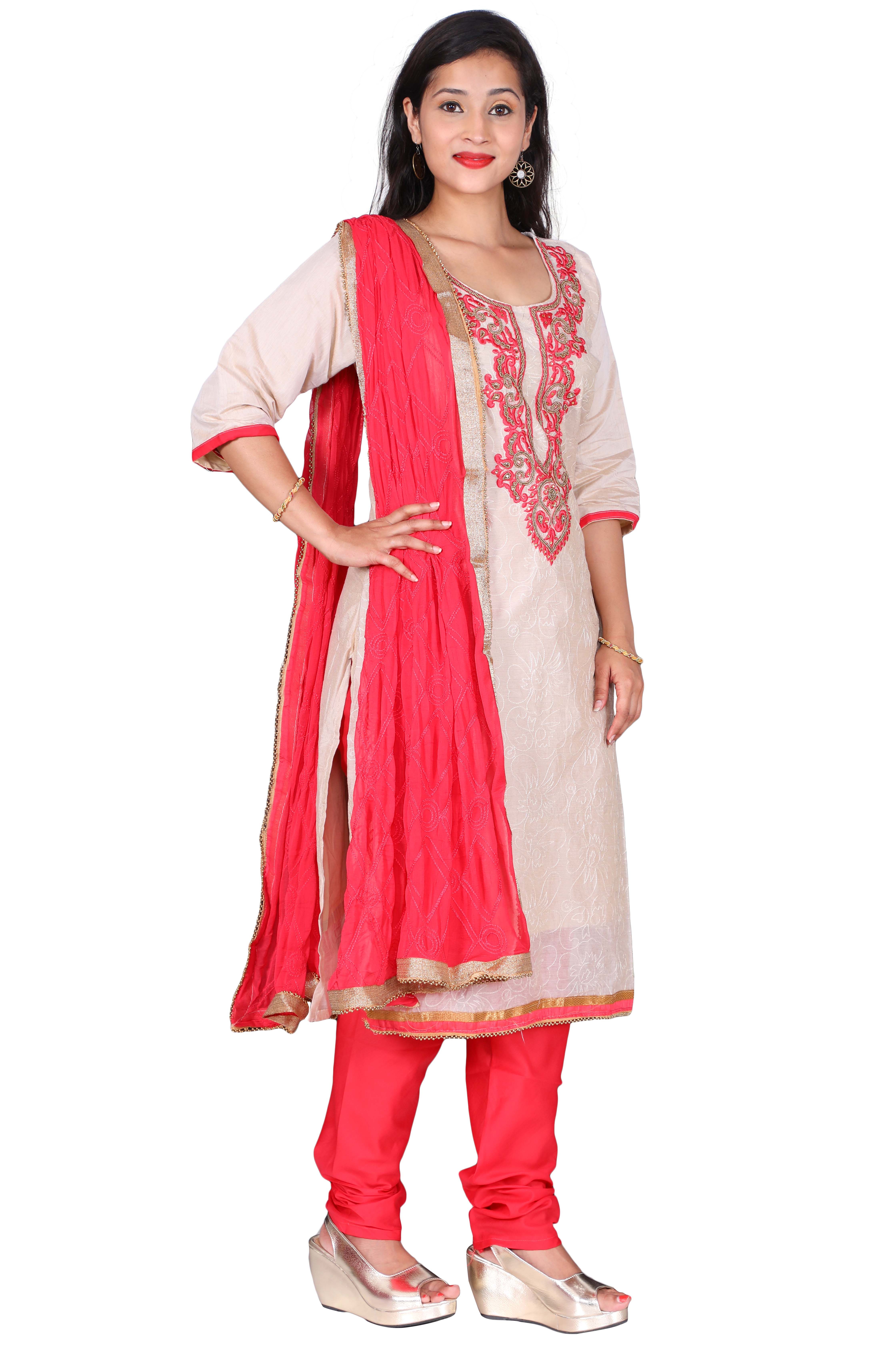 The Chennai Silks Off White Cotton Dress Material Buy The Chennai