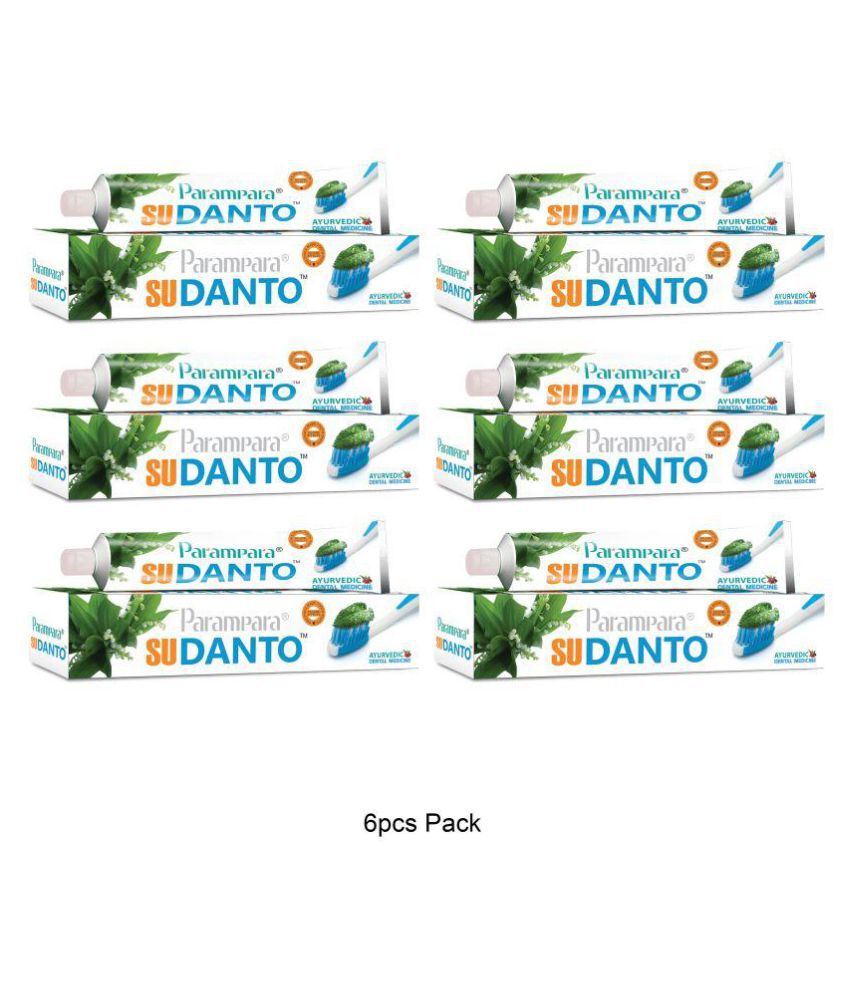 Parampara Sudanto - Toothpaste 100 gm Pack of 6