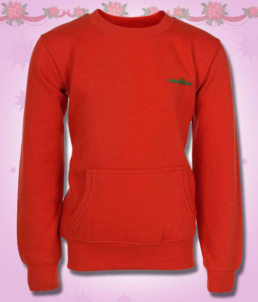     			Haig-Dot Rust Fleece Sweatshirt For Boys