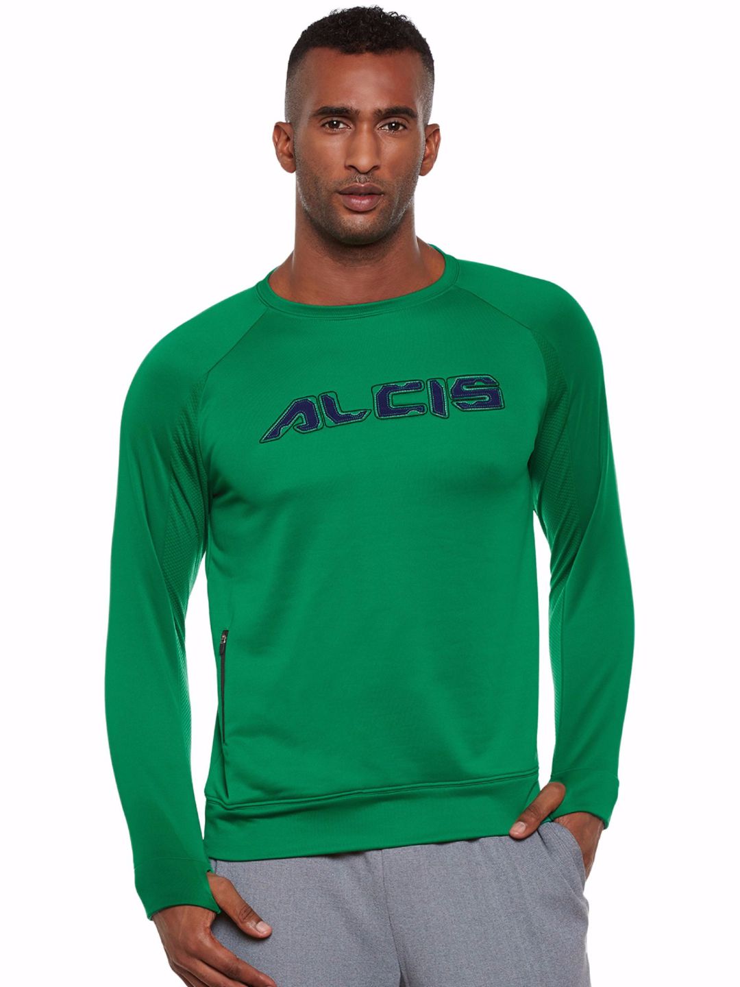 Alcis Men Green Core Sweat