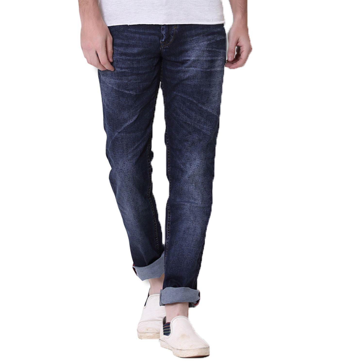 dark blue slim jeans