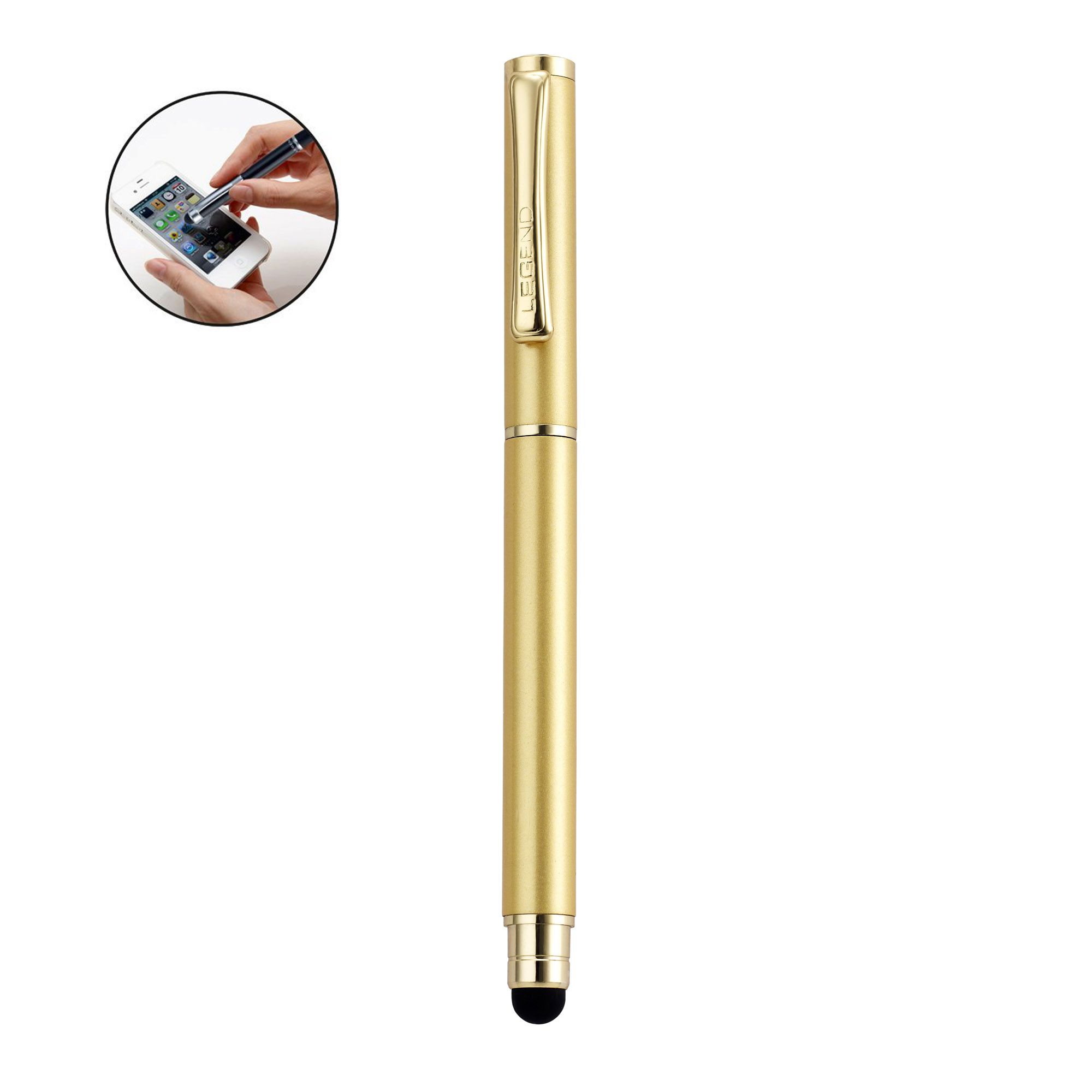     			Legend Divine Ball Pen 2 in 1 Capacitive Stylus Pen (Golden) For Android Phones & Tablets Touch screen