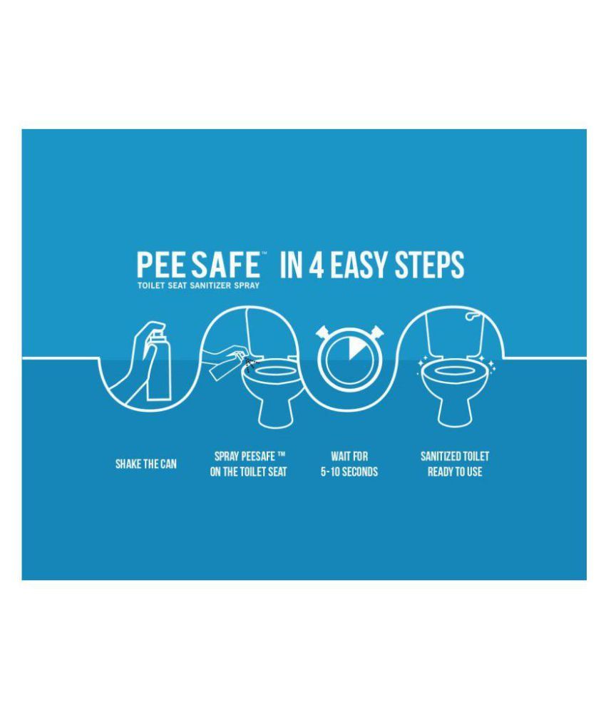 Pee Safe Toilet Seat Sanitizer Spray 75ml Pack of 5: Buy Pee Safe ...