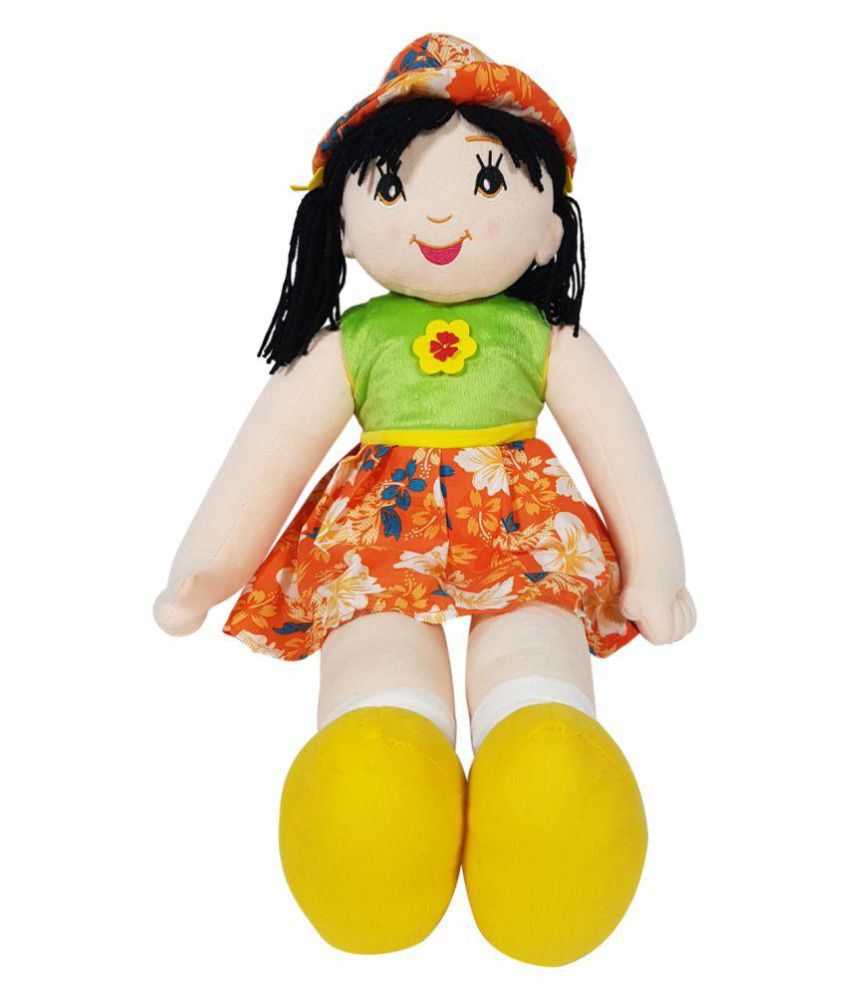 Ultra Candy Doll Soft Toy Floral Dress Orange Yellow 27 Inches Buy