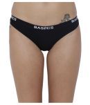 BASIICS By La Intimo Cotton Women's Briefs ( Black )