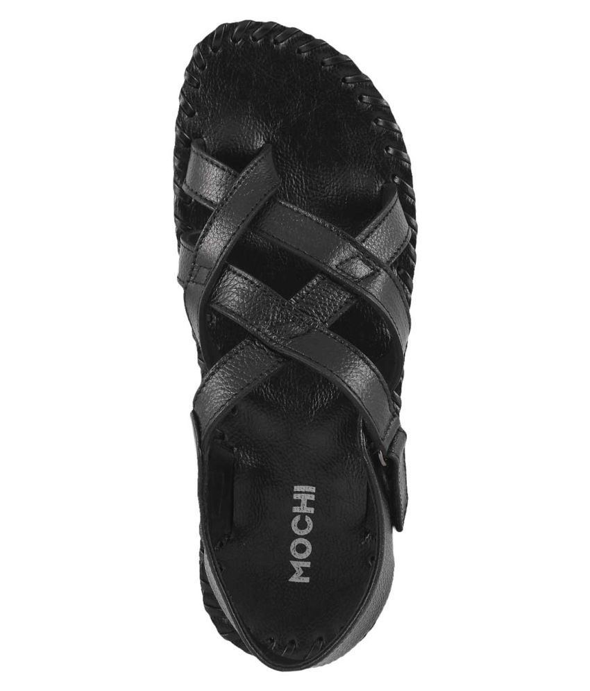 mochi black sandals
