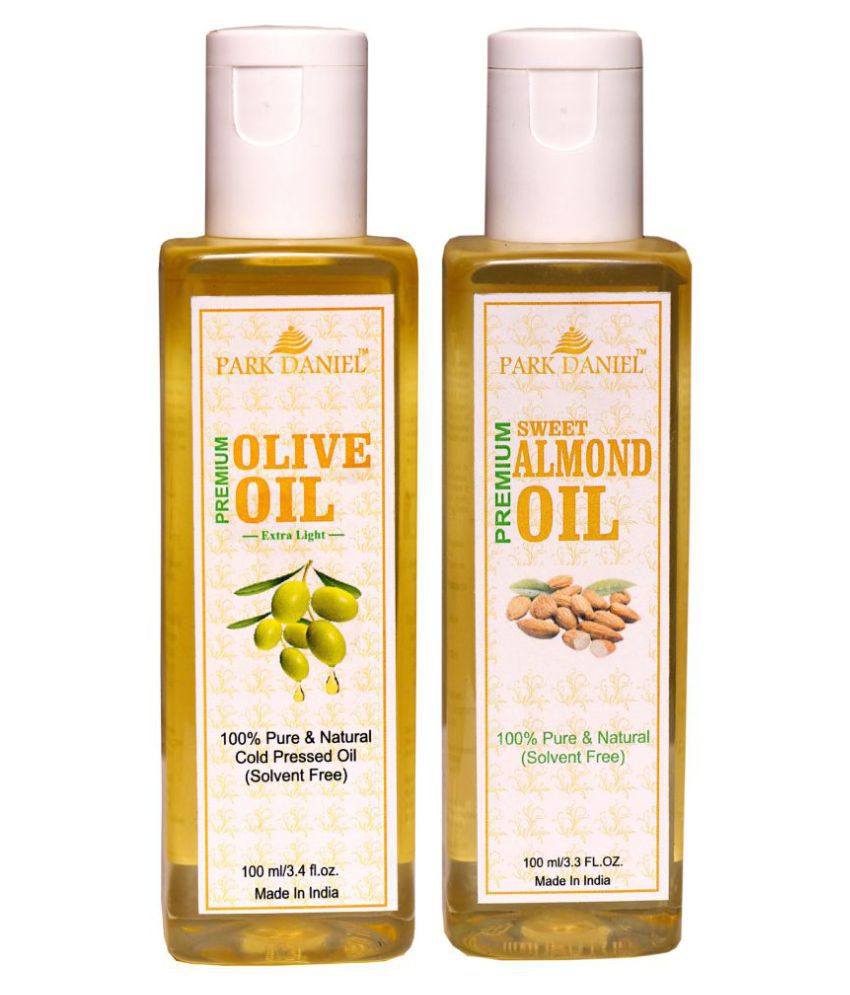     			Park Daniel 100% Pure & Natural Olive and Almond Oil Hair Oil 100 mL Pack of 2