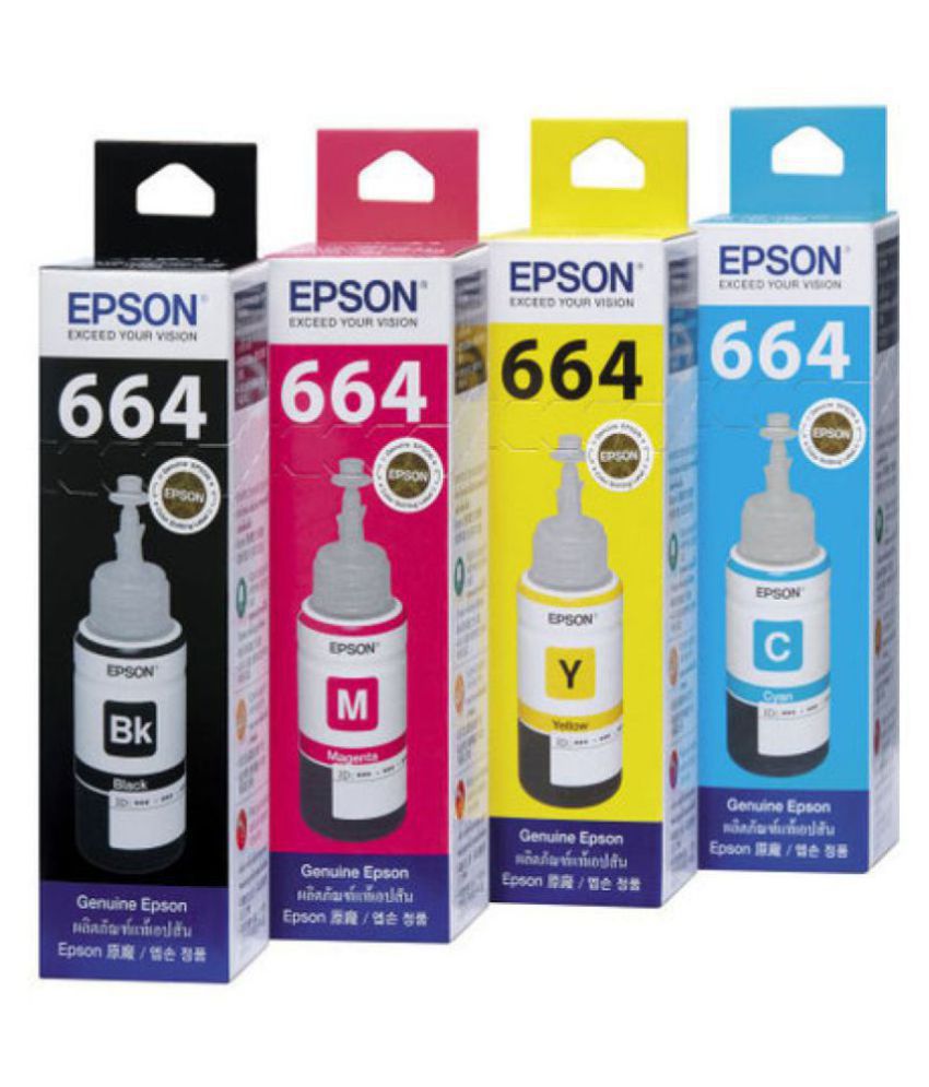     			Epson T664 Multicolor Ink Pack of 4 - L360, L380