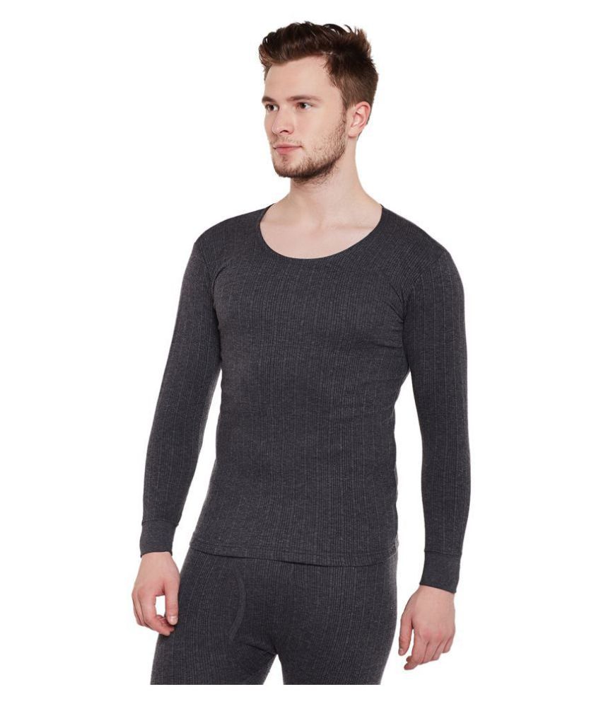 dark grey thermal shirt