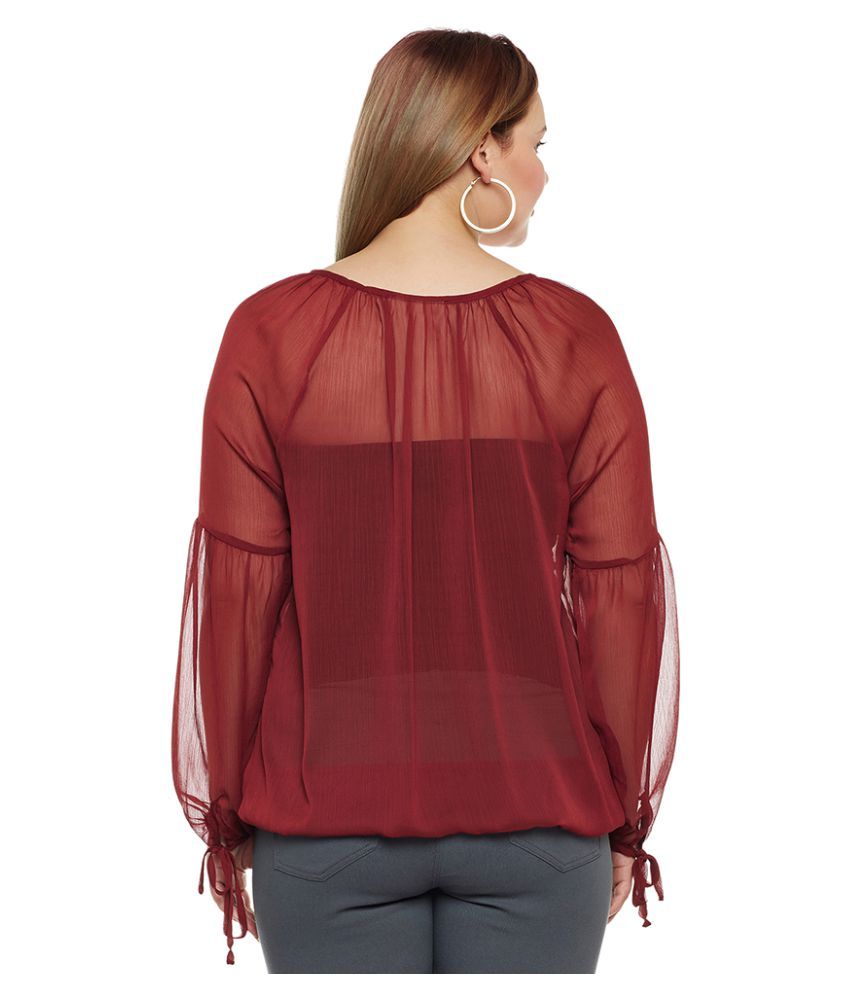 womens plus size maroon tops