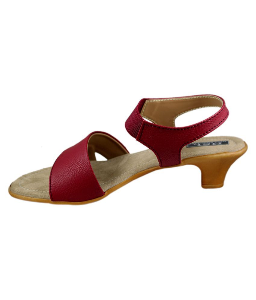 maroon pointed flats