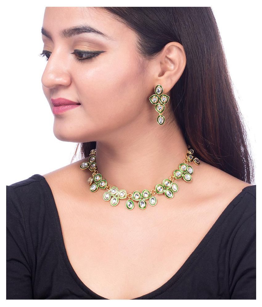 Voylla Subtle Gold Plated Kundan 