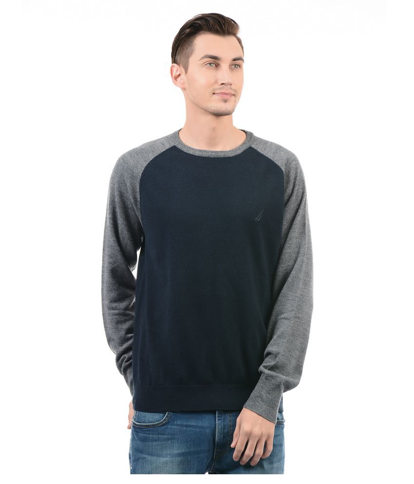 Nautica Navy Round Neck Sweater