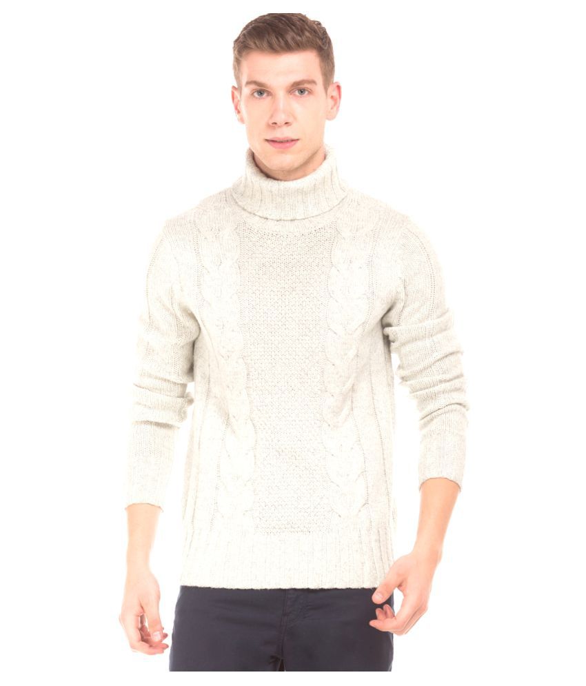 Nautica White High Neck Sweater - Buy Nautica White High Neck Sweater ...