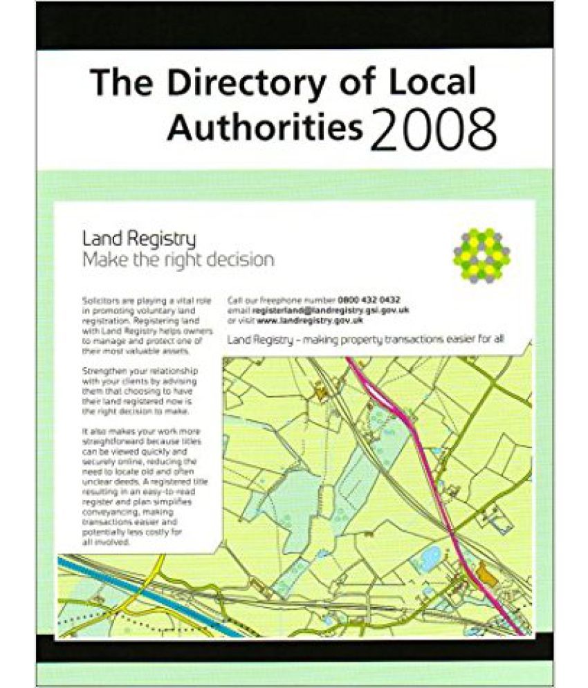 Directory Of Local Authorities 2008 Buy Directory Of Local Authorities