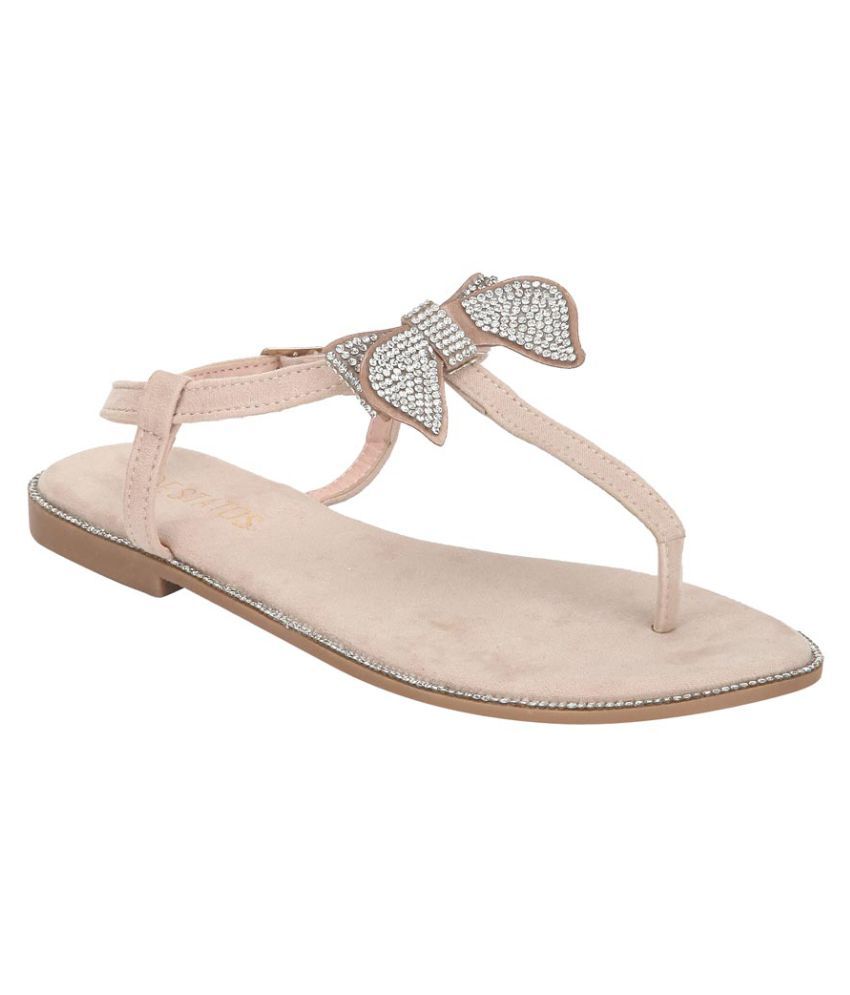 comfortable beige flats