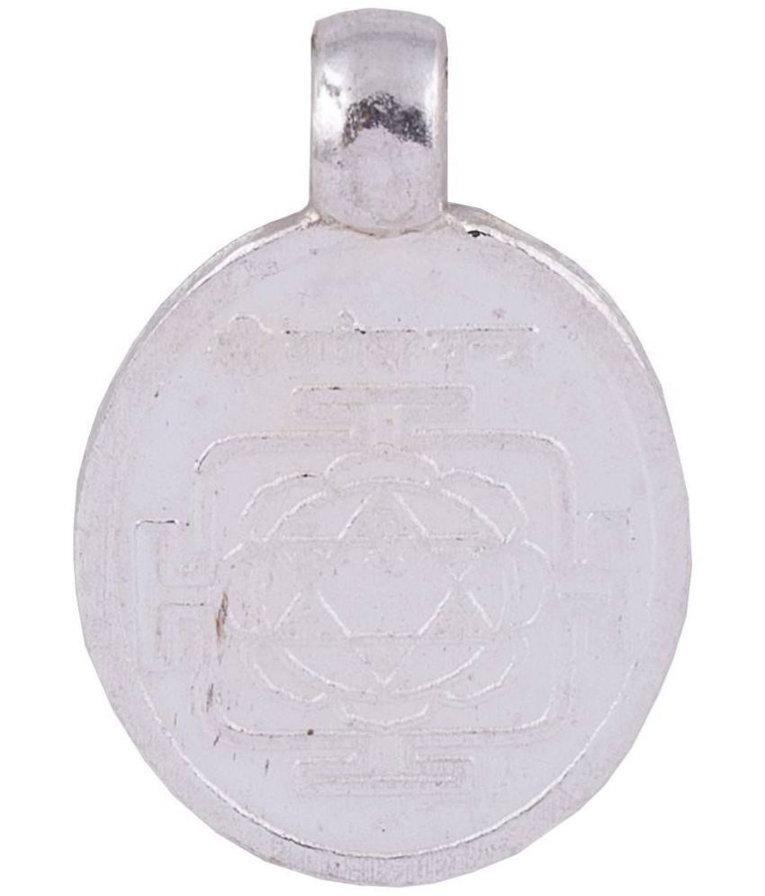 Pure Silver Ganesh Yantra Pendant By Pandit NM Shrimali Buy Pure