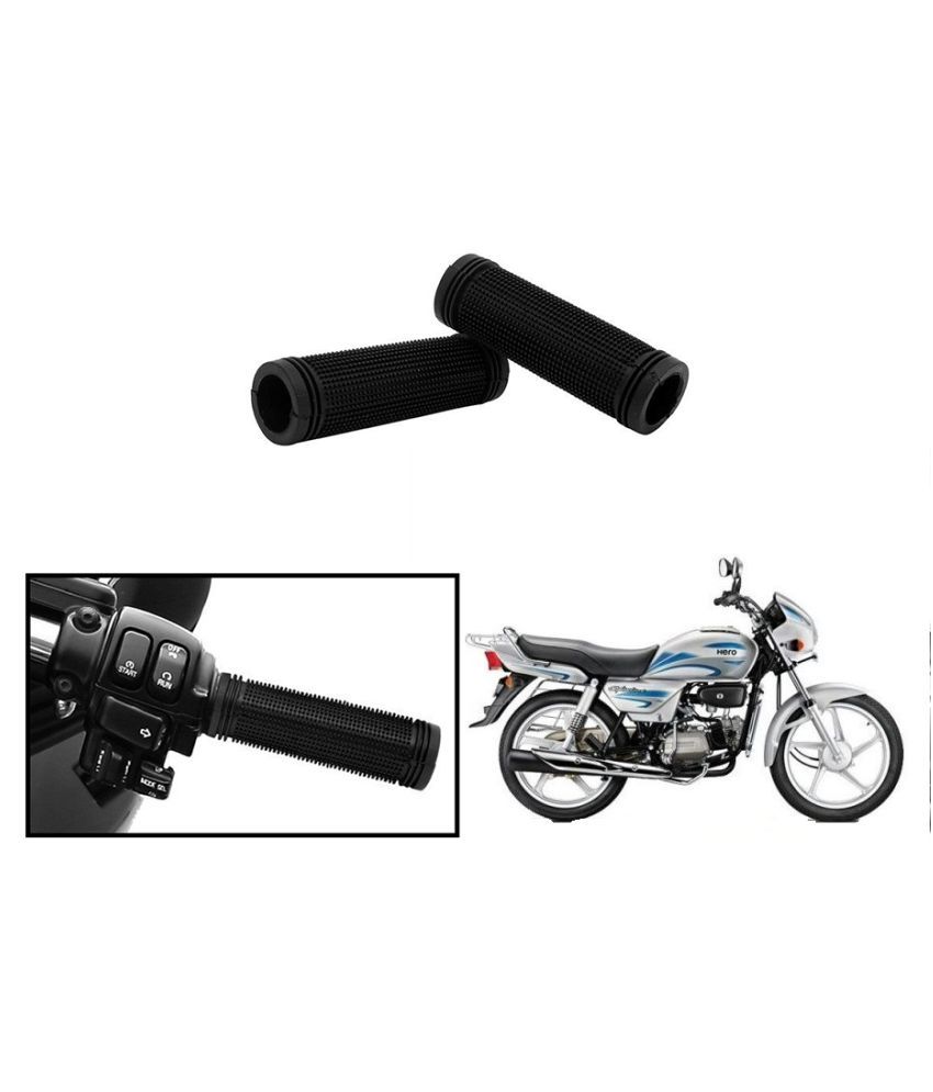 Autonity Bike Rubber Handle Grip Covers Set Of 2 For Hero Splendor