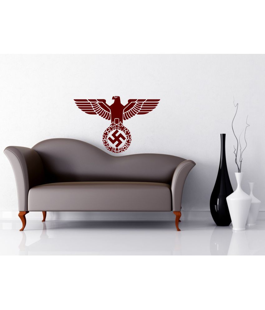     			Decor Villa Eagle with Swastik Religious & Inspirational Theme PVC Sticker