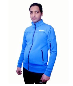 nike blue polyester lycra tracksuit