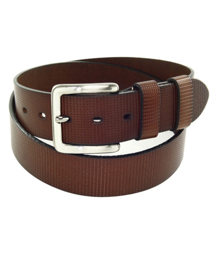 OROSILBER Brown Leather Formal Belts: Buy Online at Low Price in India ...