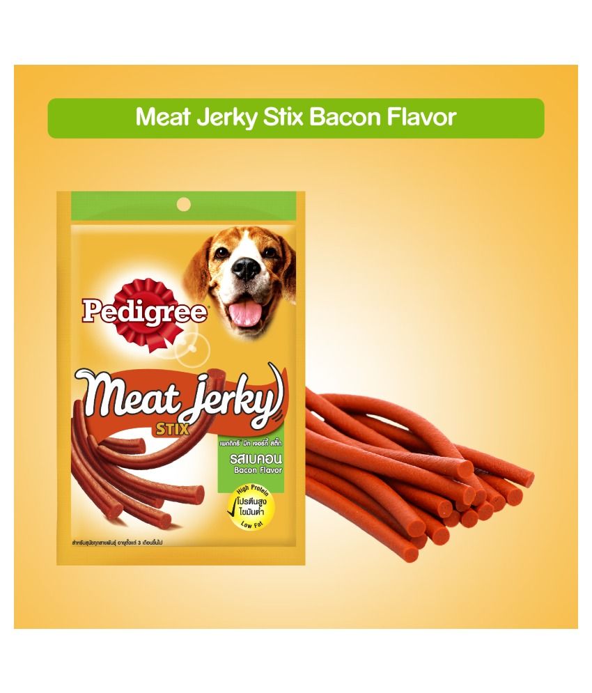 Pedigree Meat Jerky Stix, Bacon flavoured Adult Dog Treats, 60 g Buy