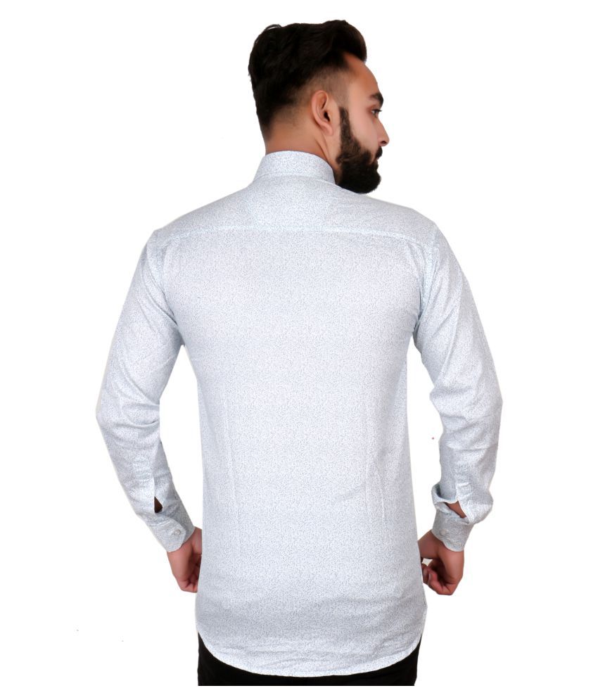 J P N White Slim Fit Shirt - Buy J P N White Slim Fit Shirt Online at ...