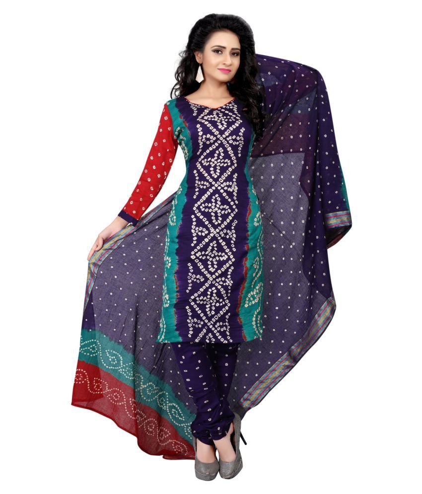 Nirja Fab Multicoloured Cotton Dress Material Buy Nirja Fab