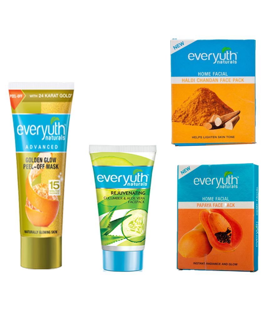 Everyuth Naturals CUCUMBER ALOE VERA +GLOW + PAPAYA+ HALDI CHANDAN Face