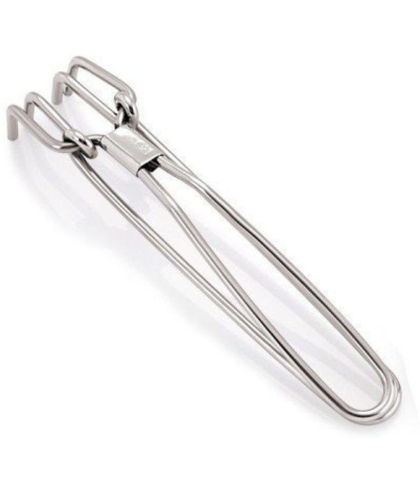     			Stainless Steel Pakkad - Wire Tong - Plain Utility Pakkad Premium Quality, Size 20cm By "IKARUS" (Pack of 2)