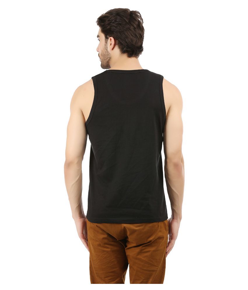 black sleeveless t shirt men