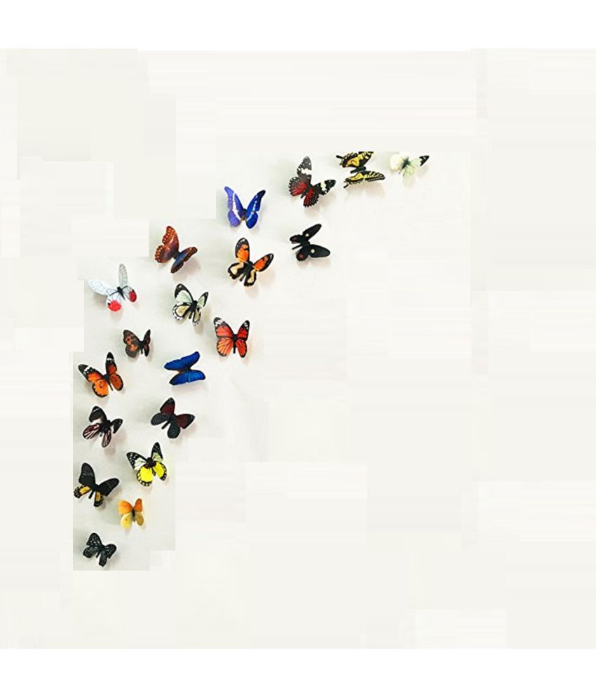     			Jaamso Royals Wall Sticker -3D Butterfly Nature Theme PVC Sticker