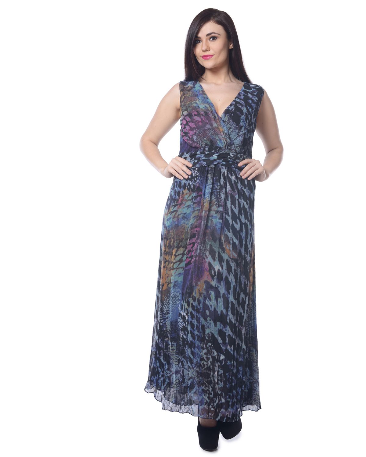 multi color gown