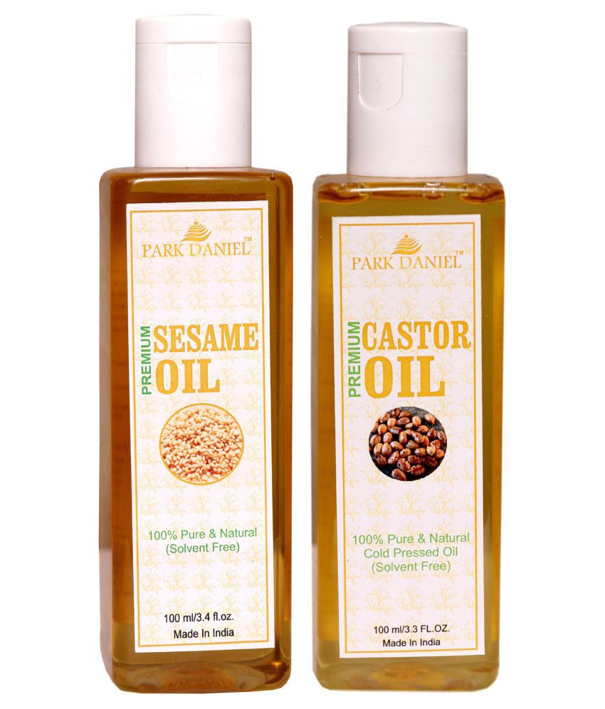 Park Daniel Premium Organic Sesame & Castor Oil 100 ml Pack of 2