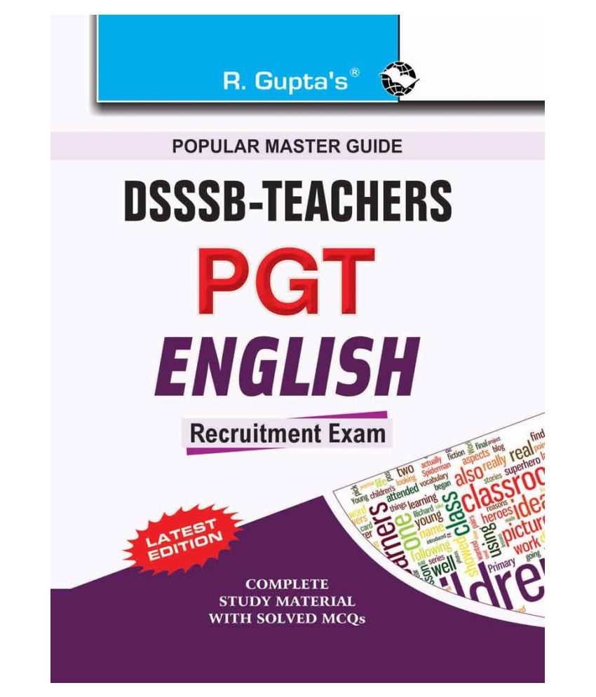     			DSSSB: Teachers PGT English Recruitment Exam Guide