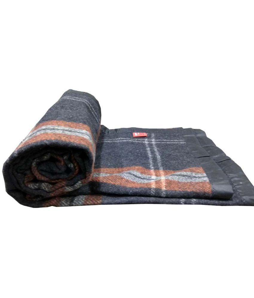 Raymond Single Poly Wool Checks Blanket Buy Raymond Single Poly Wool