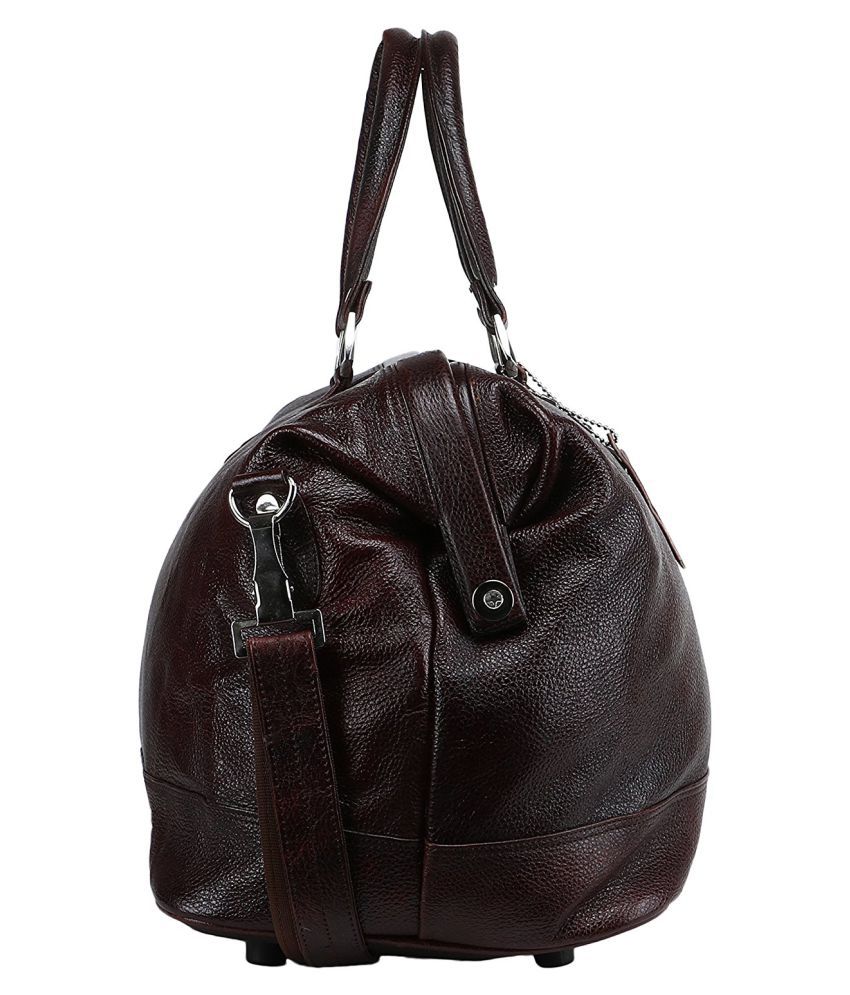 ROYAL LEATHER EMPORIUM Brown Duffle Bag - Buy ROYAL LEATHER EMPORIUM Brown Duffle Bag Online at ...
