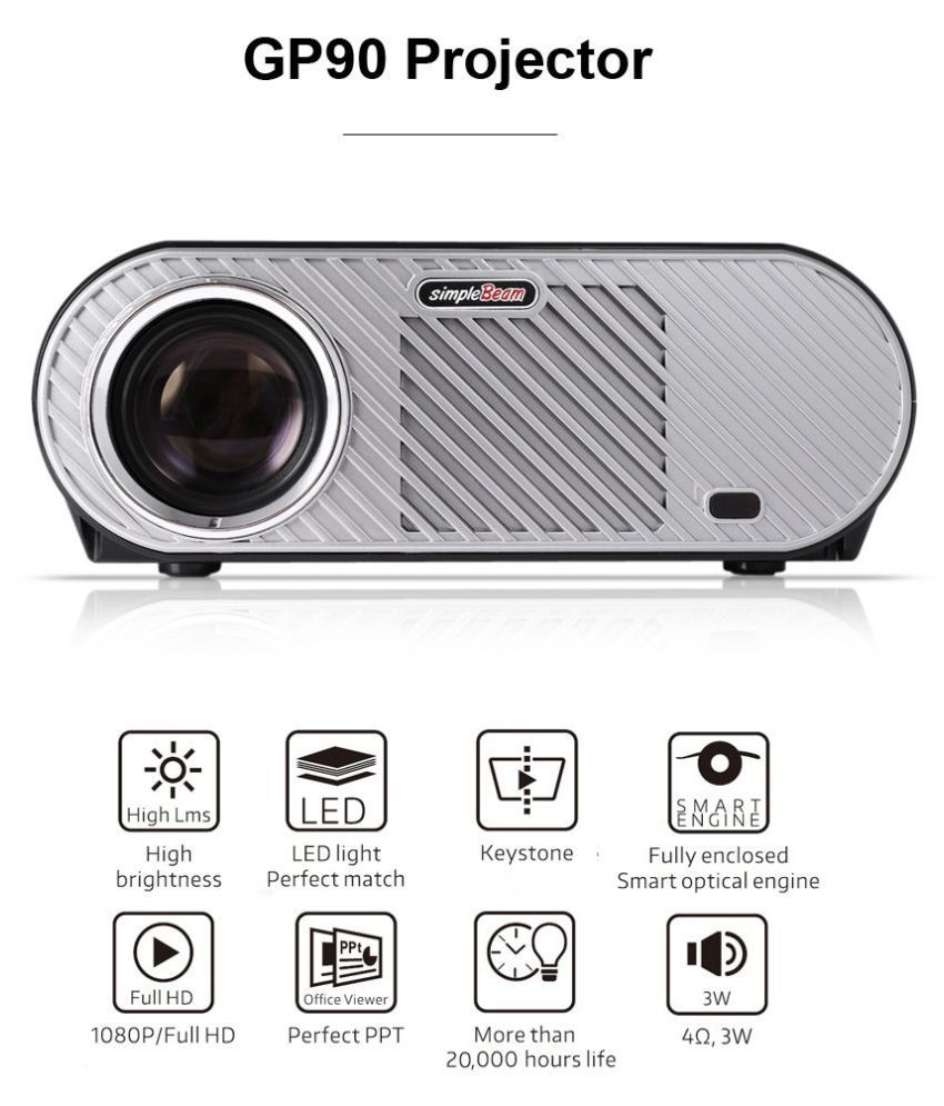 Buy Vivibright GP 90 Projector HD Mini Portable Projector 3D LED