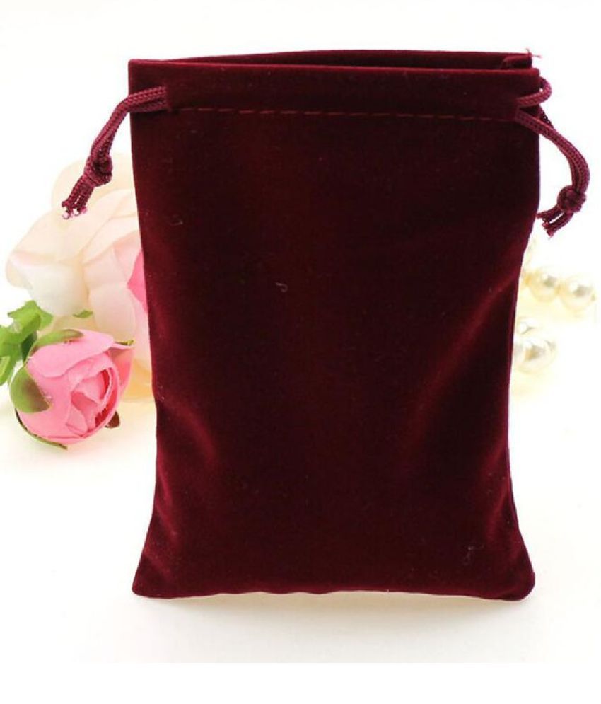 9*12cm velvet Drawstring Gift Bag velvet Jewelry Organizer Pouch Satin