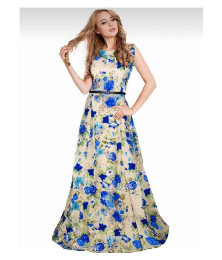 multi color gown