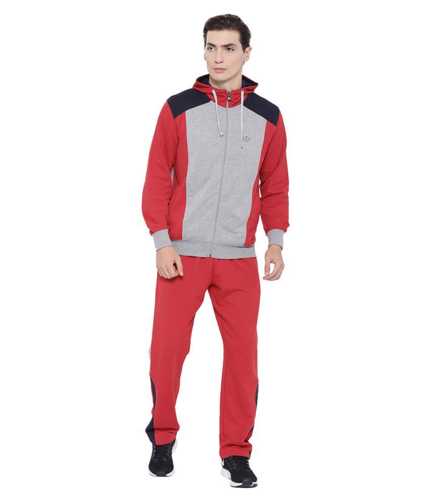 mens grey cotton tracksuit