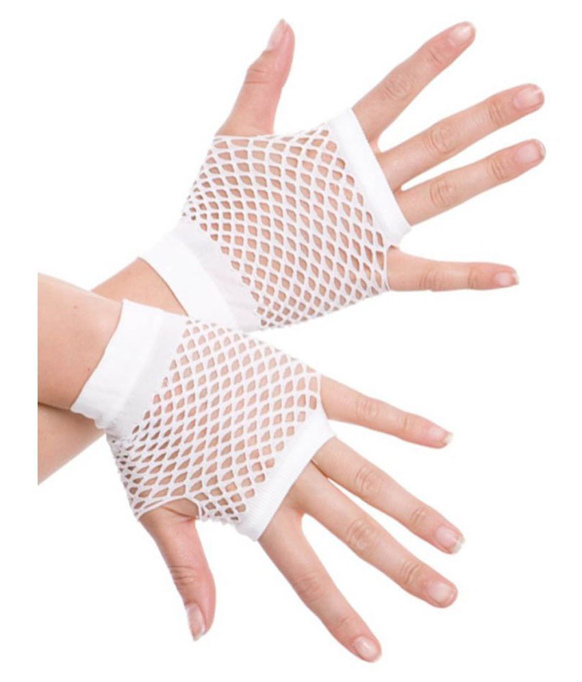Fascinating White Short Gloves Buy Online at Low