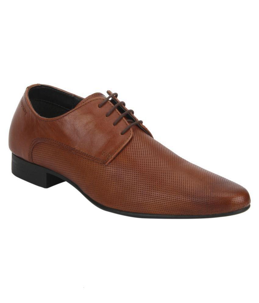 red tape genuine leather derby shoes