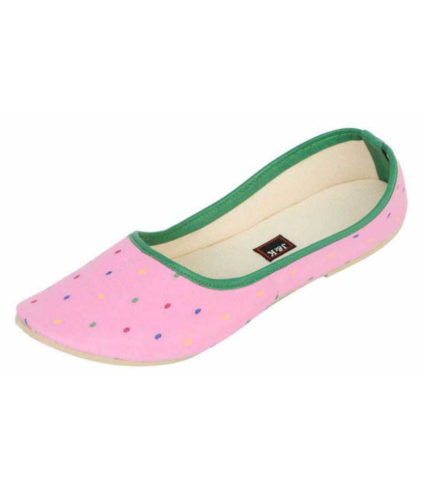 Juta & Kassa Pink Ethnic Footwear Price in India Buy Juta & Kassa Pink