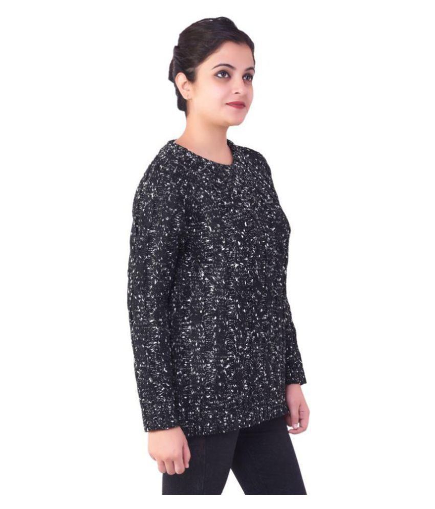 Buy Ziva Fashion Woollen Black Pullovers Online at Best Prices in India ...