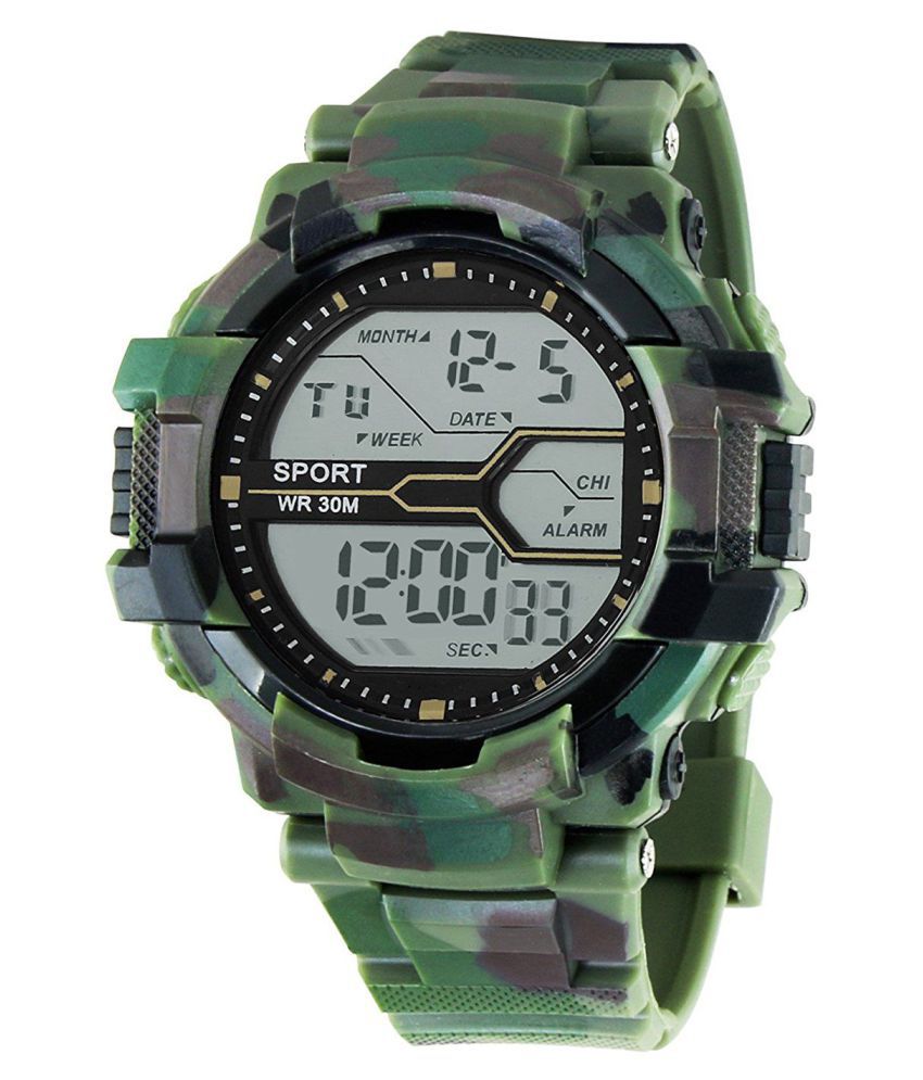 Aviser Army WR30M With 7 Night Light Digital Sports Watch For Men And ...