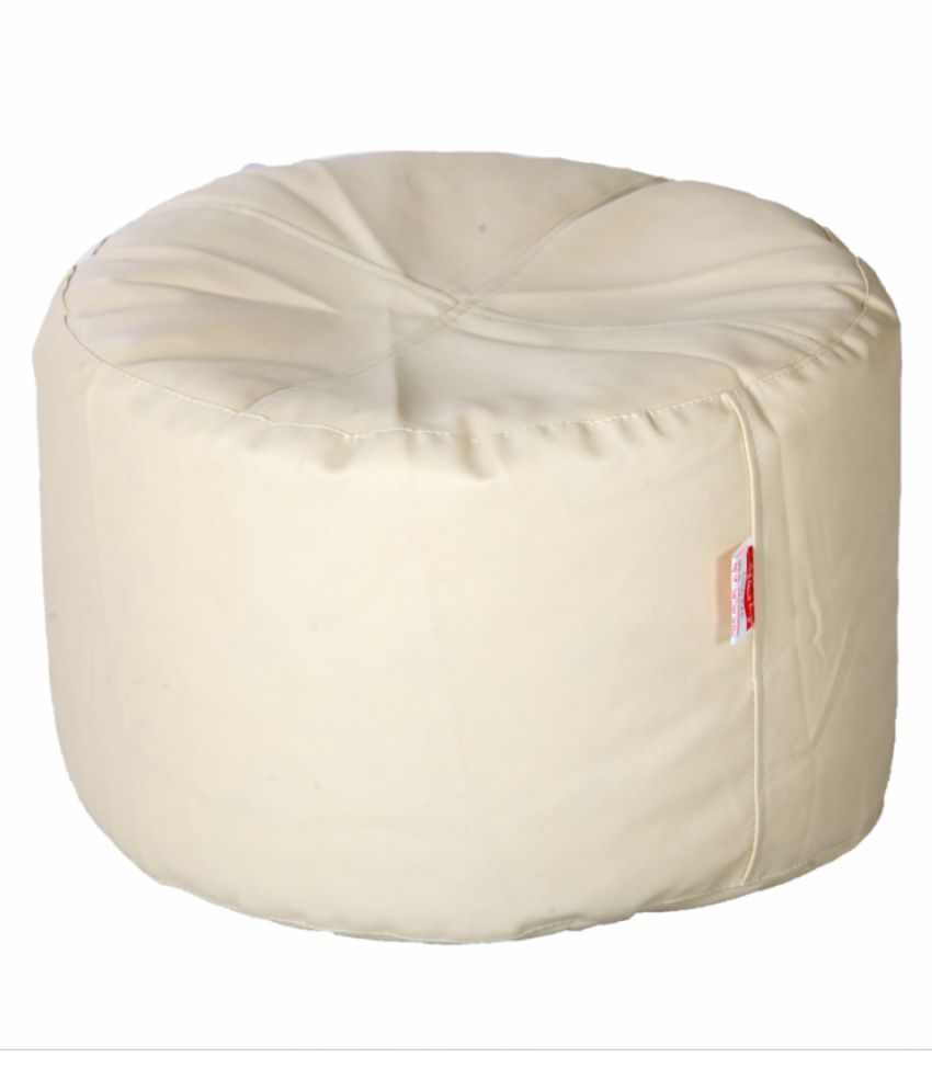 Comfy Bean Bags - Corner Puffy Bean Bag - Size Large - Filled With Beans Filler ( White ) - Buy ...